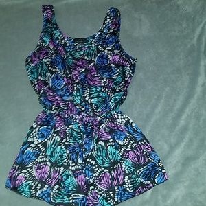 Sleeveless Polyester Romper